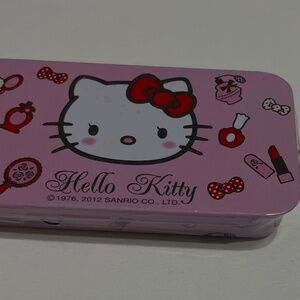 Hello Kitty Mini Playing card W/Metal Box key chain SANRIO 2012 Super Rare Cute
